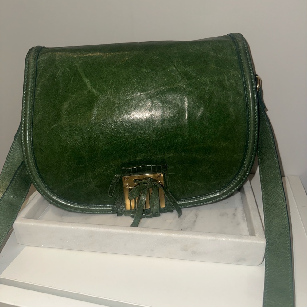Red Valentino Green Leather Crossbody Bag